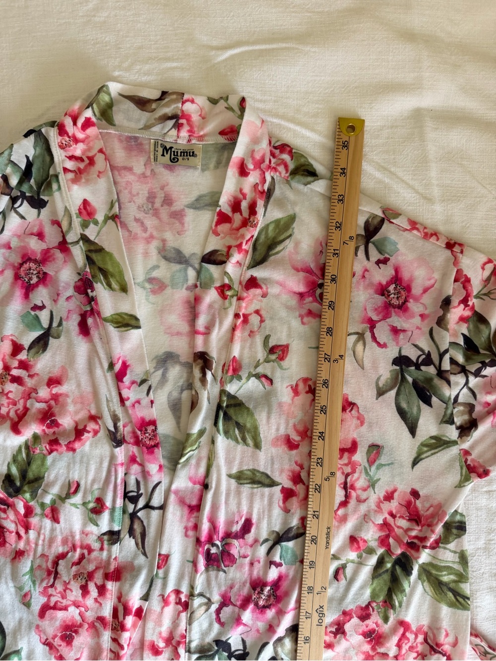 Show Me Your MuMu Pink Floral Midi Wrap Dress - Picture 7 of 8